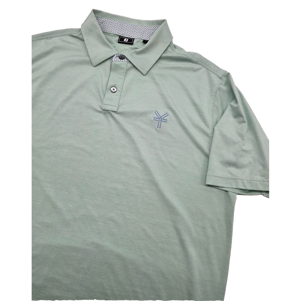 Footjoy The Yards Golf Ponte Vedra‎ Teal Men's Polo Shirt - L